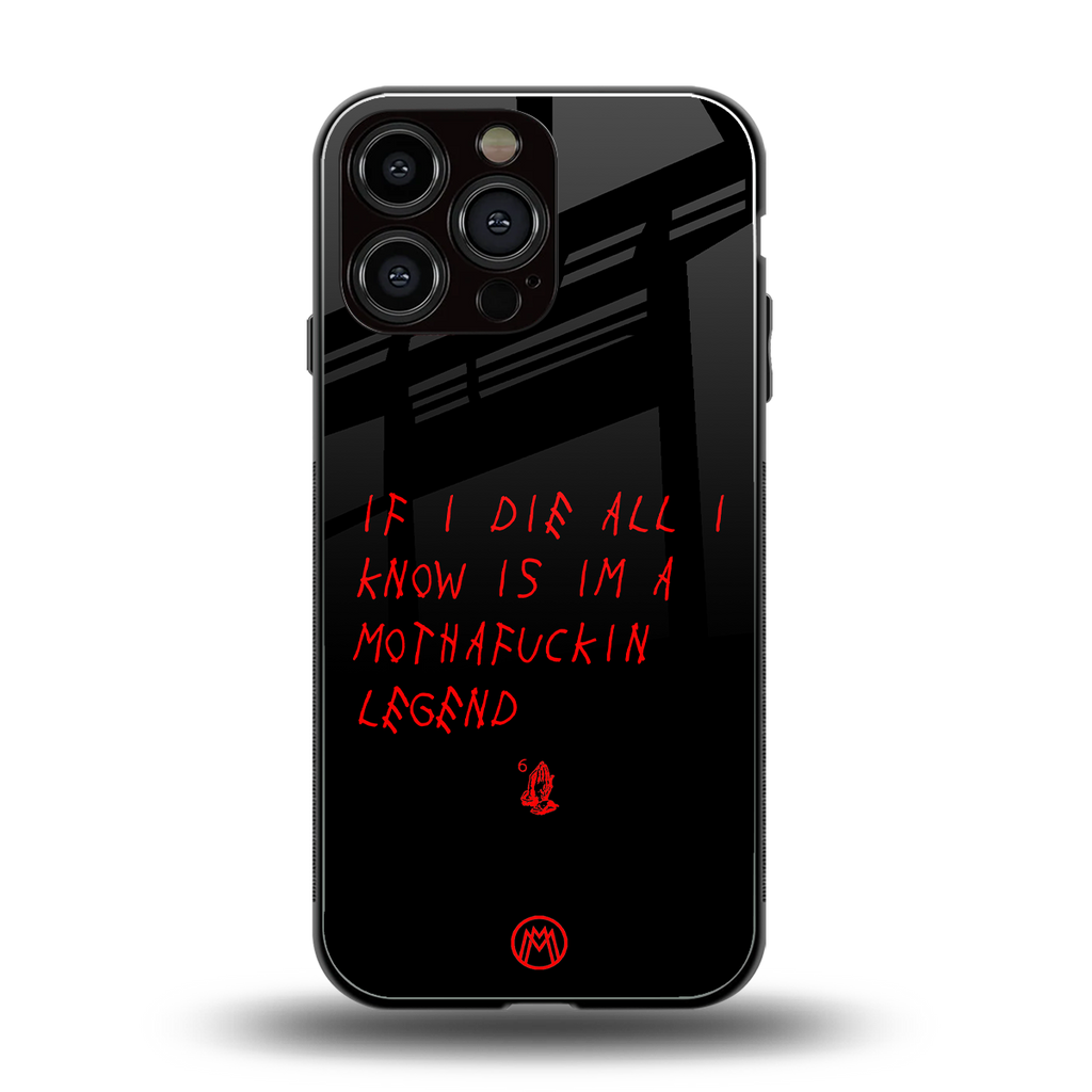 i am a legend back phone cover | glass case for iphone 13 pro max