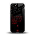 i am a legend back phone cover | glass case for iphone 13