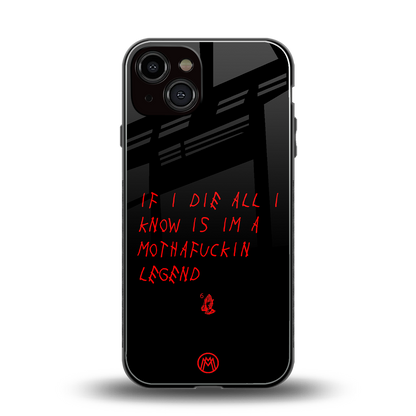 i am a legend back phone cover | glass case for iphone 13