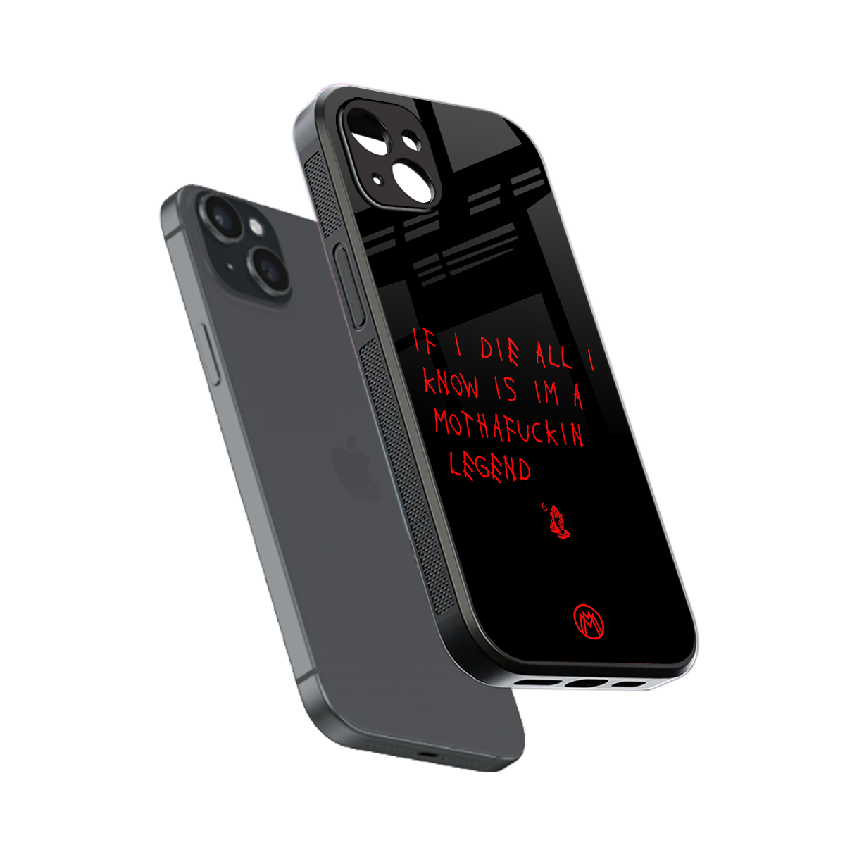 i am a legend back phone cover | glass case for iphone 14 plus