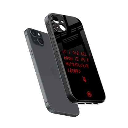 i am a legend back phone cover | glass case for iphone 14 plus