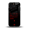 i am a legend back phone cover | glass case for iphone 15 pro