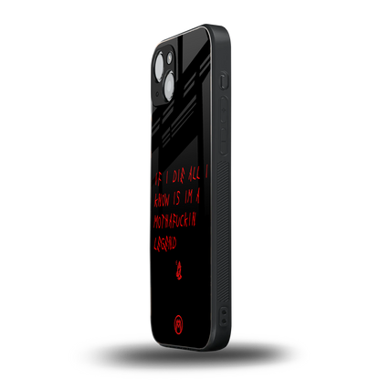 i am a legend back phone cover | glass case for iphone 15