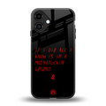 i am a legend back phone cover | glass case for iphone 16 plus