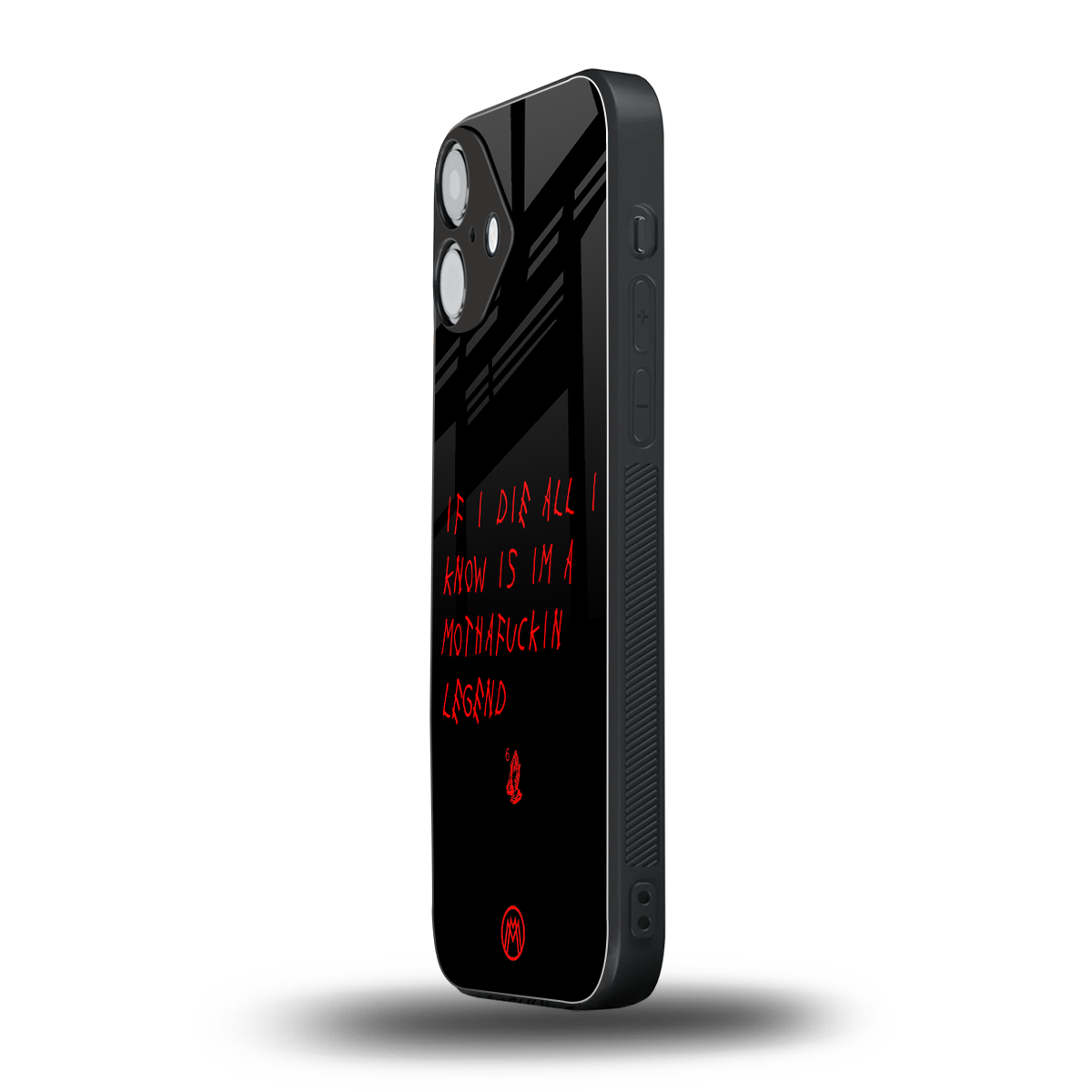 i am a legend back phone cover | glass case for iphone 16 plus