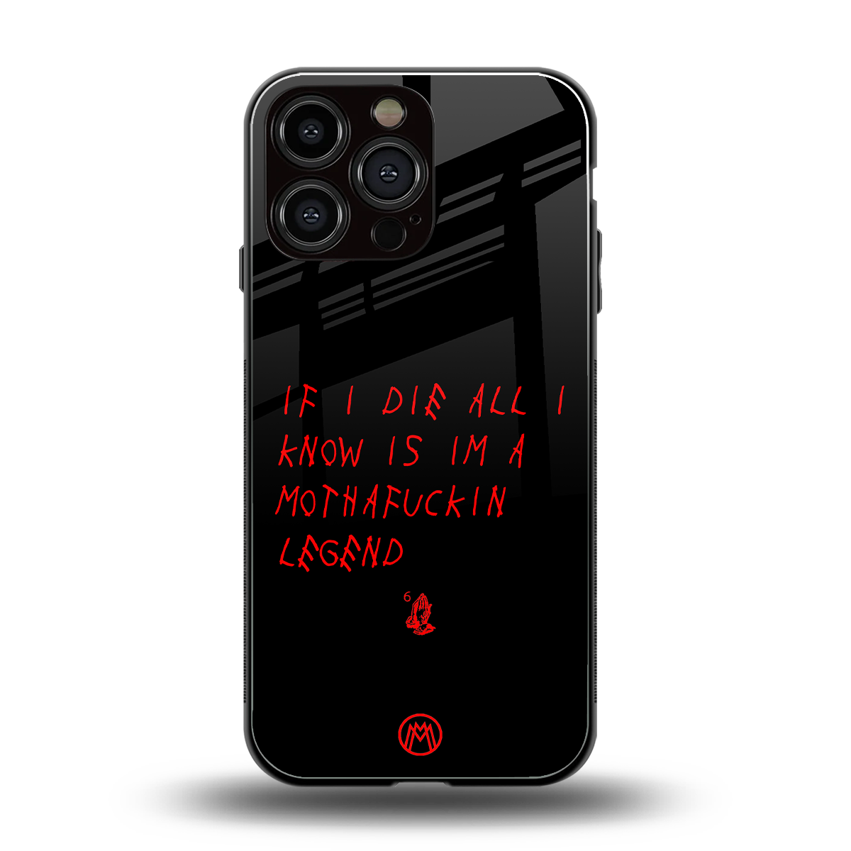 i am a legend back phone cover | glass case for iphone 16 pro max