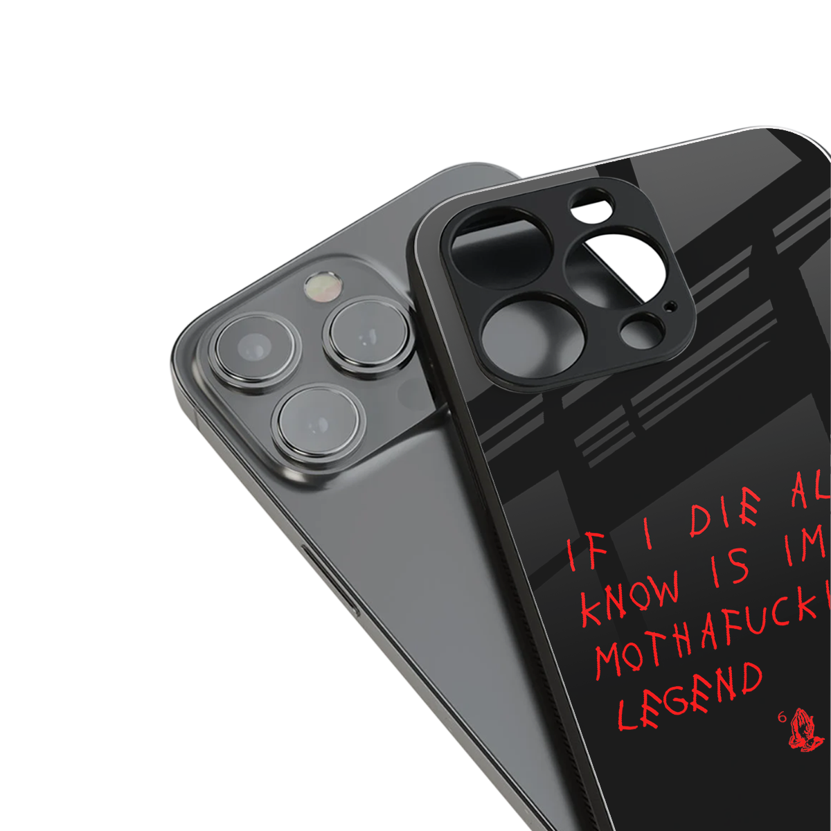 i am a legend back phone cover | glass case for iphone 15 pro