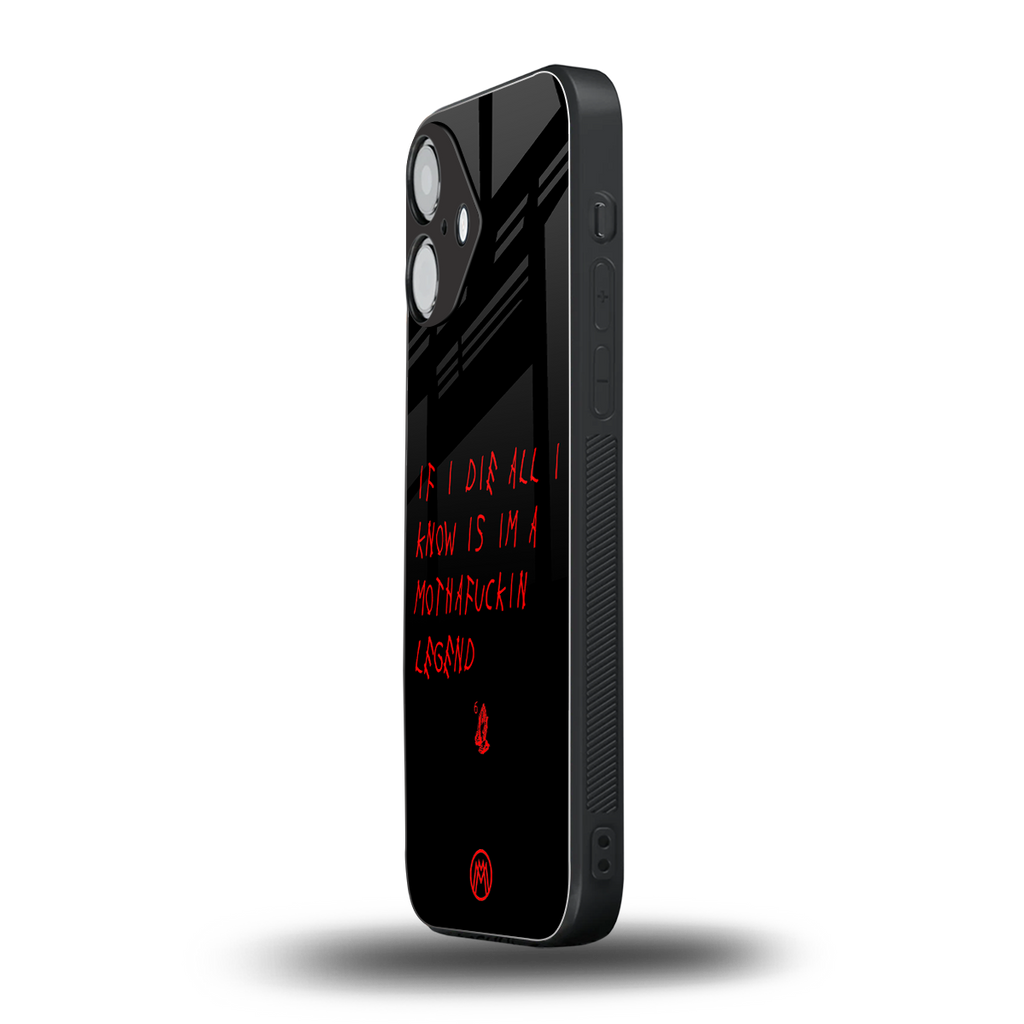 i am a legend back phone cover | glass case for iphone 16