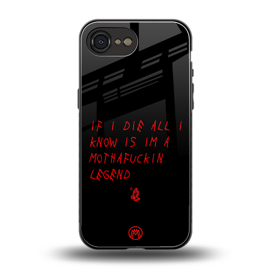 i am a legend back phone cover | glass case for iphone 16e
