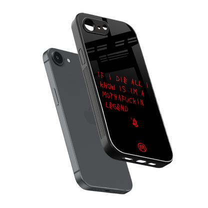 i am a legend back phone cover | glass case for iphone 16e