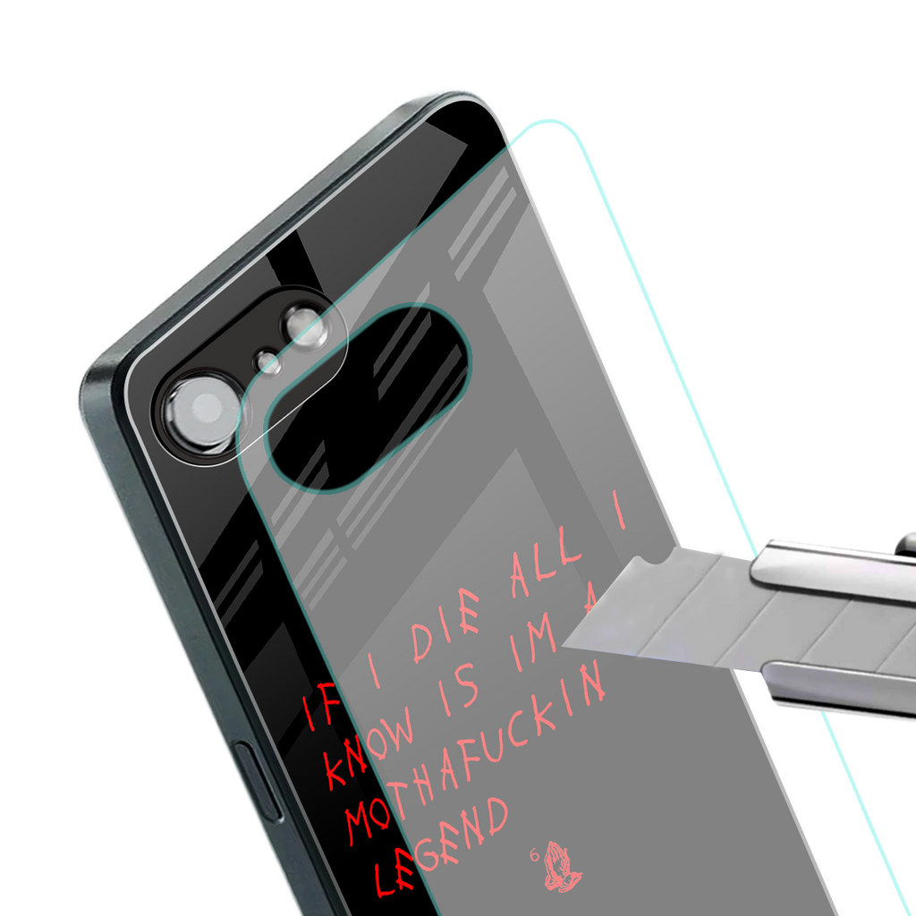 i am a legend back phone cover | glass case for iphone 16e