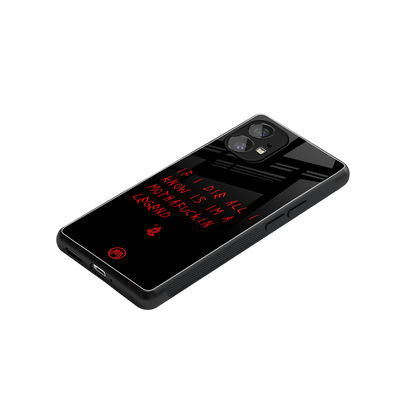 i am a legend back phone cover | glass case for nothing phone 1