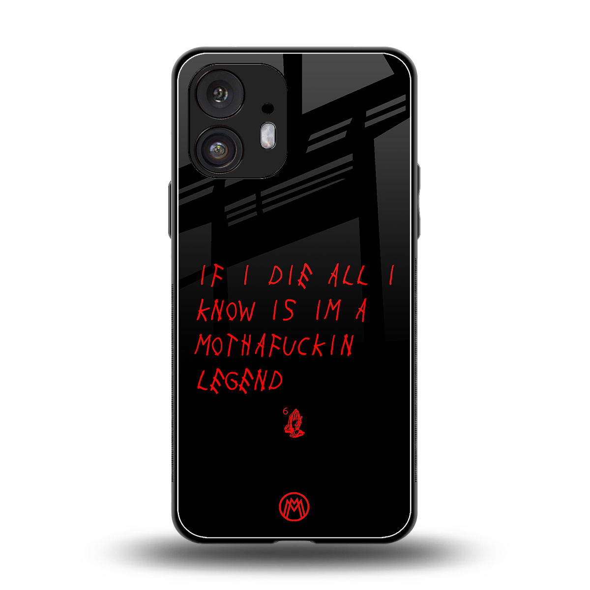 i am a legend back phone cover | glass case for nothing phone 2