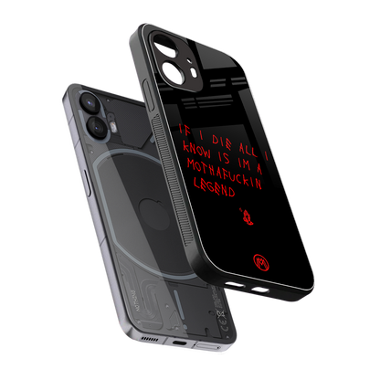 i am a legend back phone cover | glass case for nothing phone 2