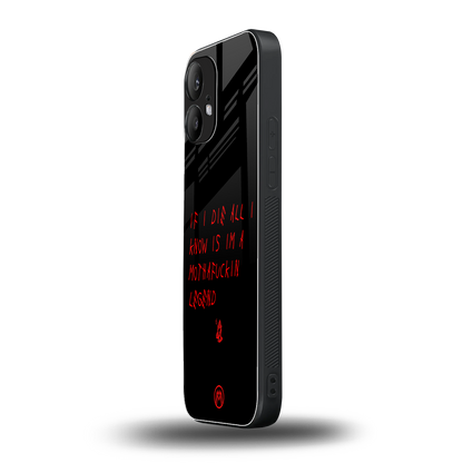 i am a legend back phone cover | glass case for nothing phone 2