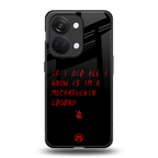i am a legend back phone cover | glass case for oneplus nord 3