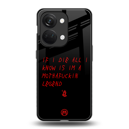 i am a legend back phone cover | glass case for oneplus nord 3