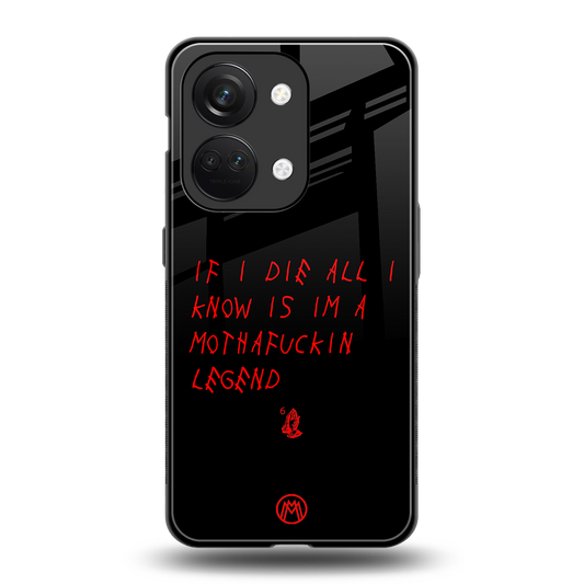 i am a legend back phone cover | glass case for oneplus nord 3
