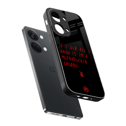 i am a legend back phone cover | glass case for oneplus nord 3