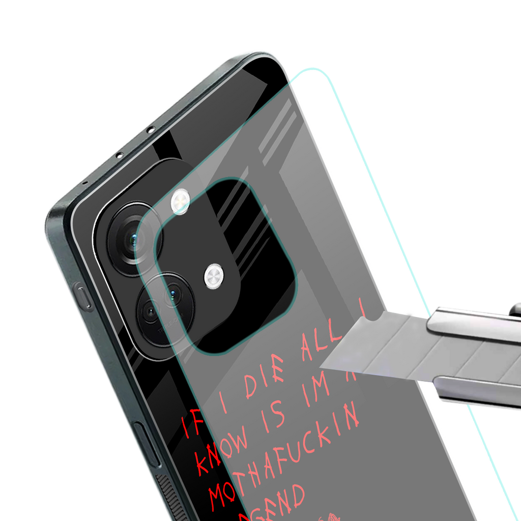 i am a legend back phone cover | glass case for oneplus nord 3