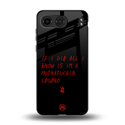i am a legend back phone cover | glass case for oneplus nord 4