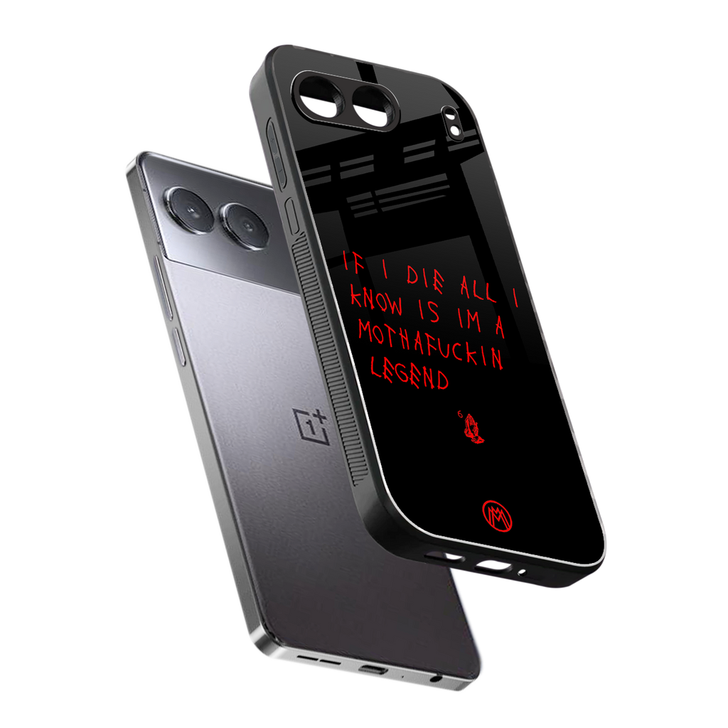 i am a legend back phone cover | glass case for oneplus nord 4