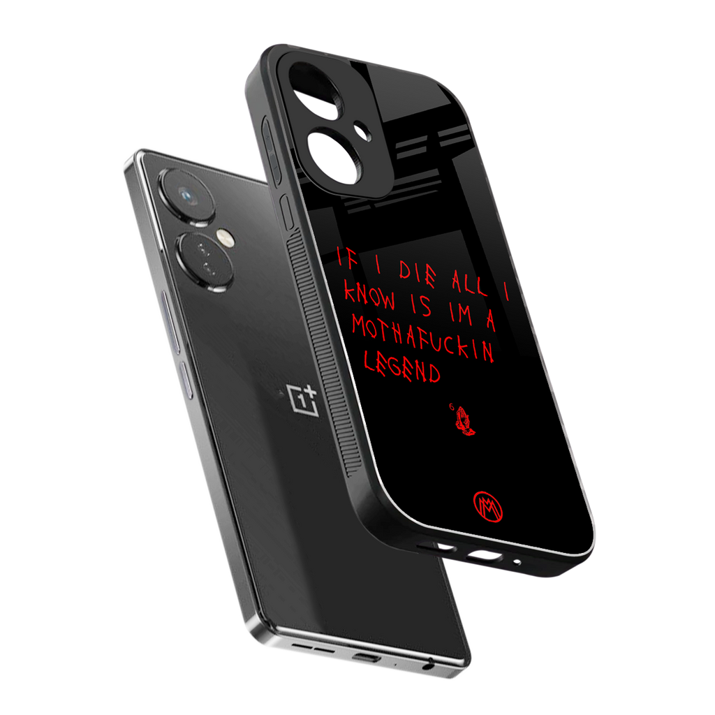 i am a legend back phone cover | glass case for oneplus nord ce 3