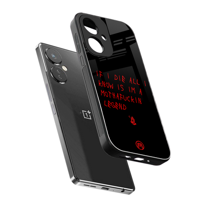 i am a legend back phone cover | glass case for oneplus nord ce 3