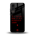 i am a legend back phone cover | glass case for oneplus nord ce 4 lite