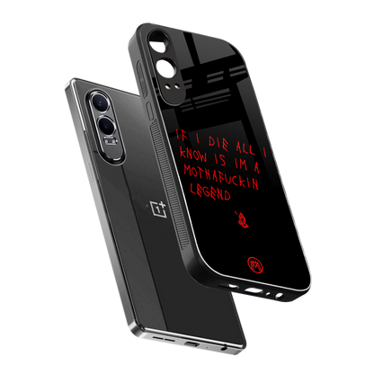 i am a legend back phone cover | glass case for oneplus nord ce 4 lite