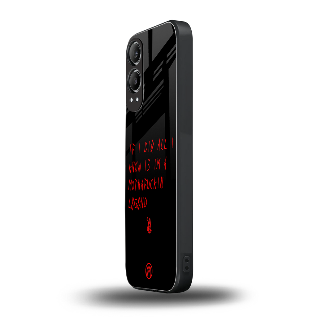 i am a legend back phone cover | glass case for oneplus nord ce 4 lite