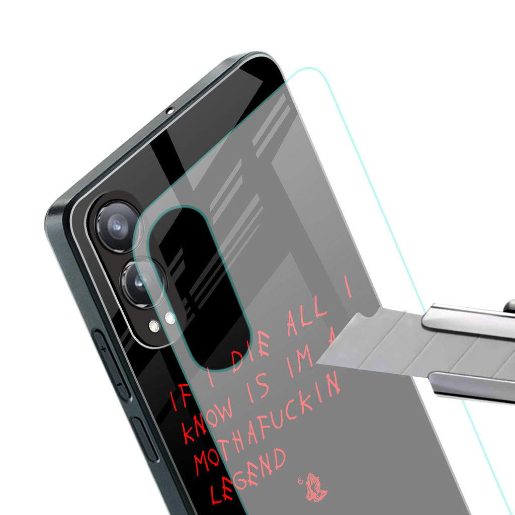 i am a legend back phone cover | glass case for oneplus nord ce 4 lite