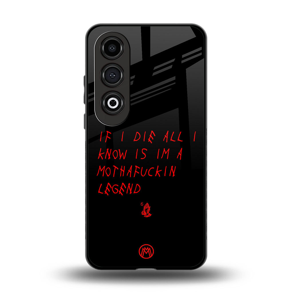 i am a legend back phone cover | glass case for oneplus nord ce 4