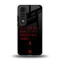 i am a legend back phone cover | glass case for oneplus nord ce 4
