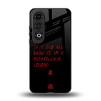 i am a legend back phone cover | glass case for oneplus nord ce 4