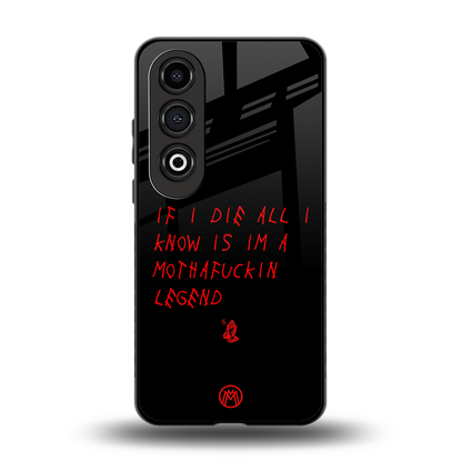 i am a legend back phone cover | glass case for oneplus nord ce 4
