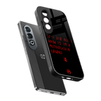 i am a legend back phone cover | glass case for oneplus nord ce 4