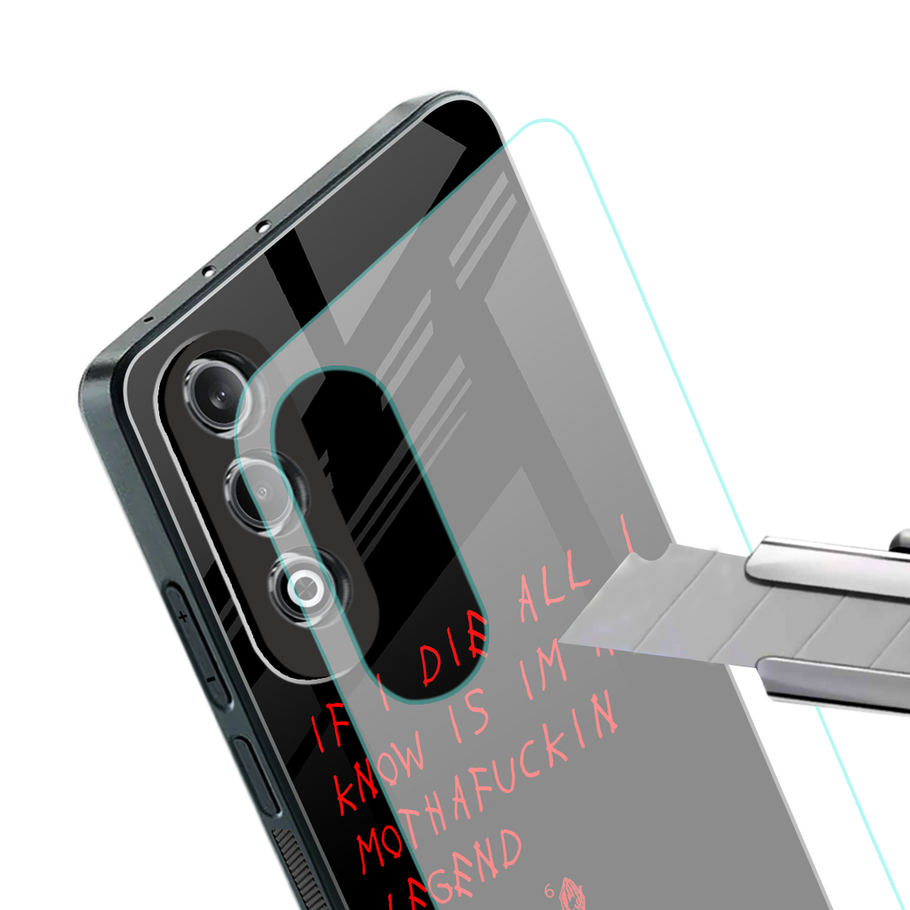 i am a legend back phone cover | glass case for oneplus nord ce 4