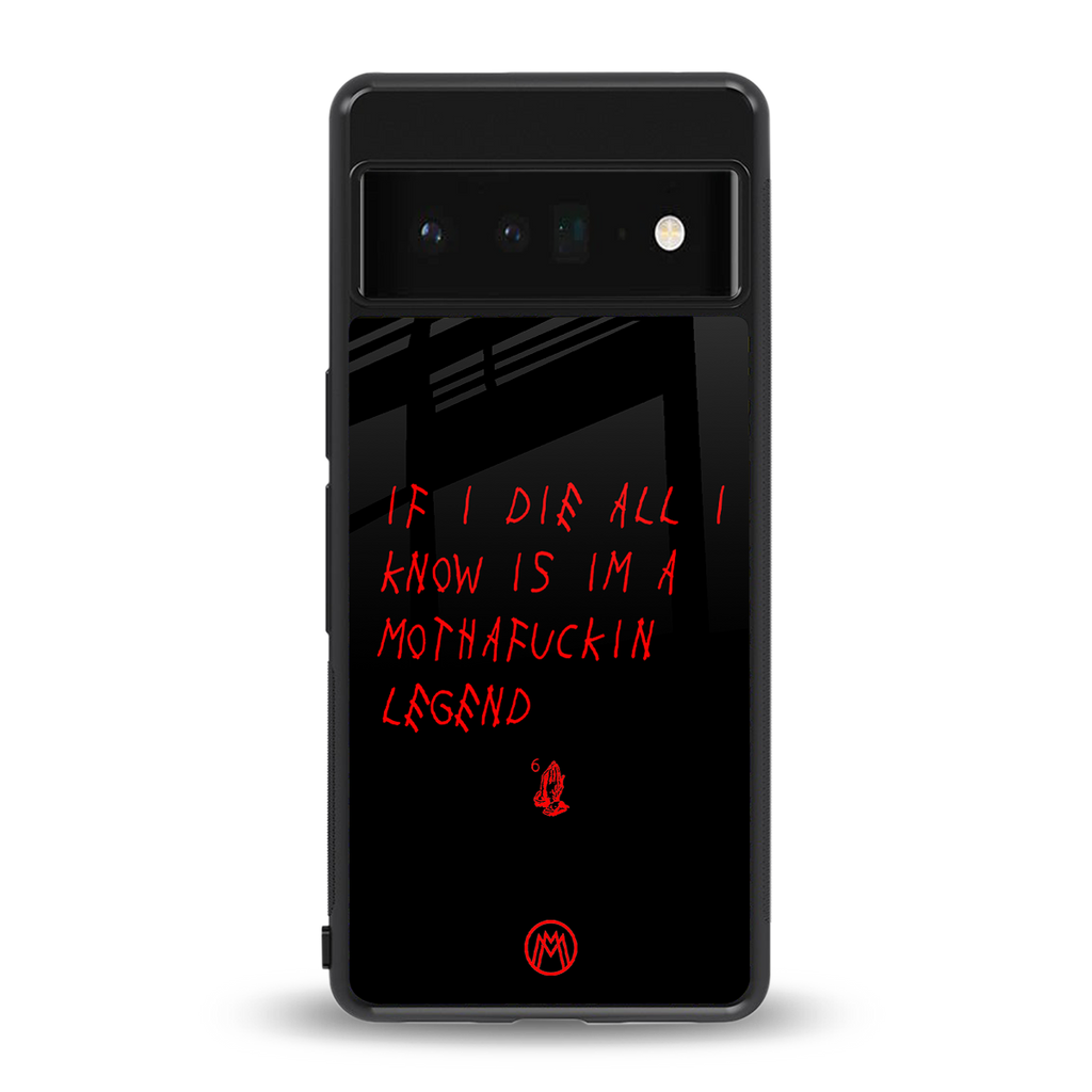 i am a legend back phone cover | glass case for google pixel 6 pro