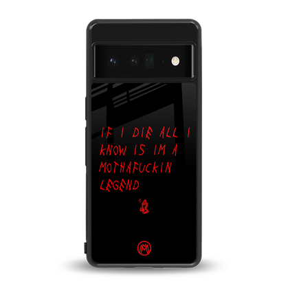 i am a legend back phone cover | glass case for google pixel 6 pro