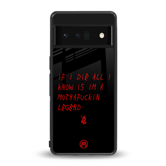 i am a legend back phone cover | glass case for google pixel 6 pro