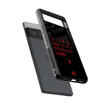 i am a legend back phone cover | glass case for google pixel 6 pro