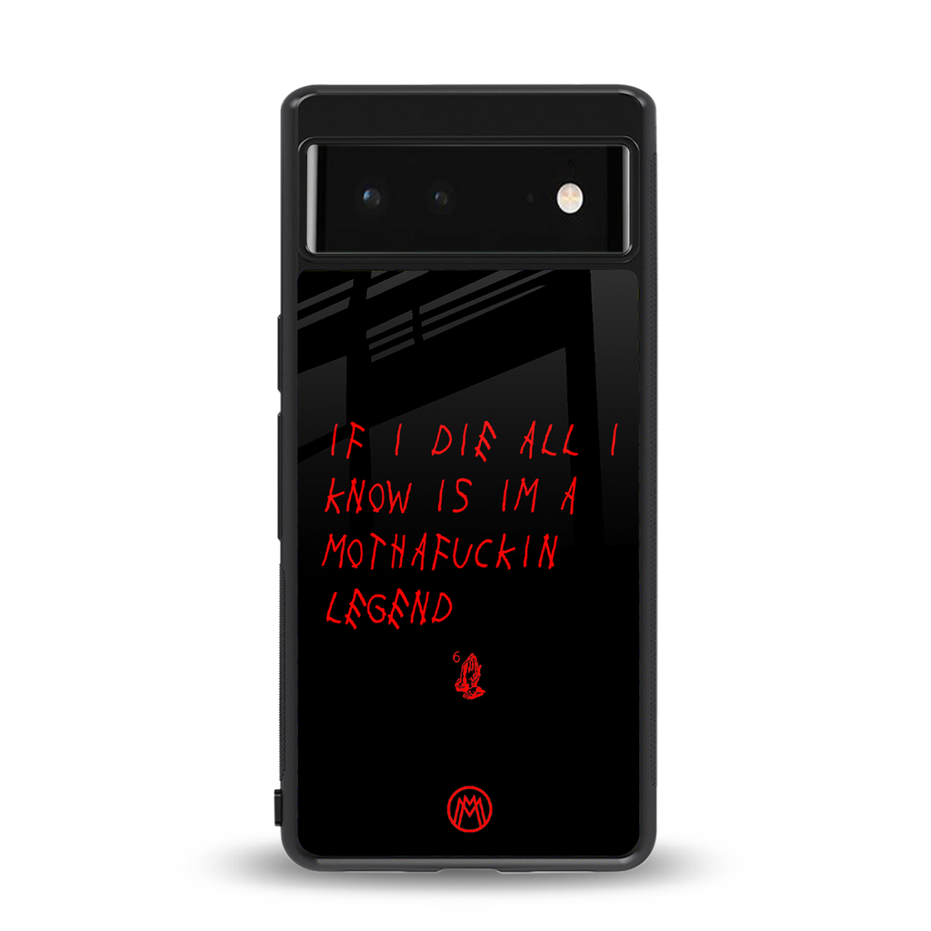 i am a legend back phone cover | glass case for Google Pixel 6A