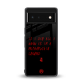 i am a legend back phone cover | glass case for Google Pixel 6A