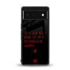 i am a legend back phone cover | glass case for Google Pixel 6A