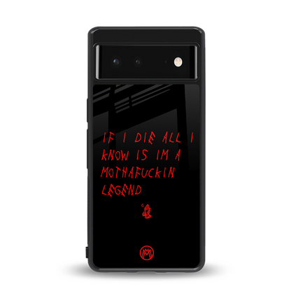 i am a legend back phone cover | glass case for Google Pixel 6A