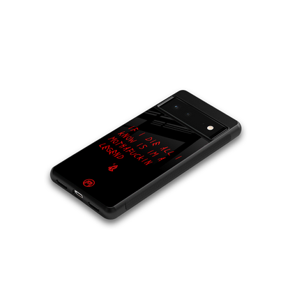 i am a legend back phone cover | glass case for Google Pixel 6A