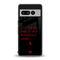 i am a legend back phone cover | glass case for google pixel 7 pro