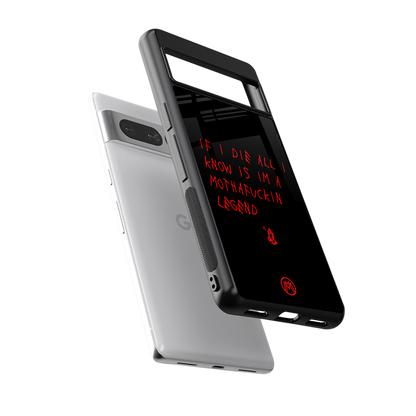 i am a legend back phone cover | glass case for google pixel 7 pro