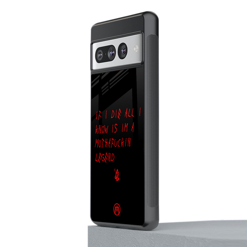 i am a legend back phone cover | glass case for google pixel 7 pro